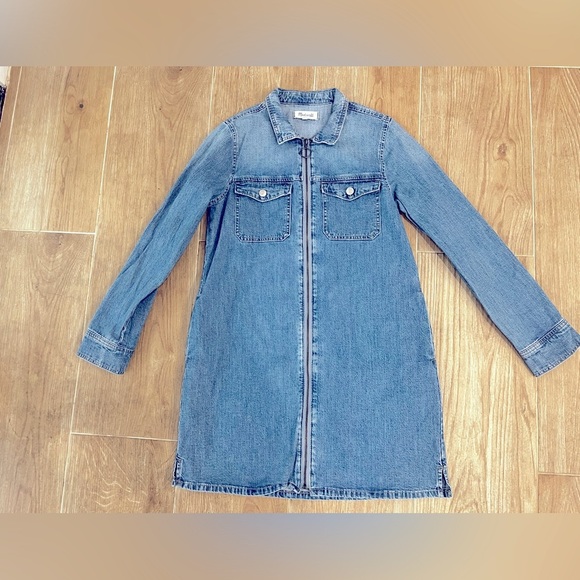 Madewell Denim Zip-Front Shirtdress - Picture 7 of 9